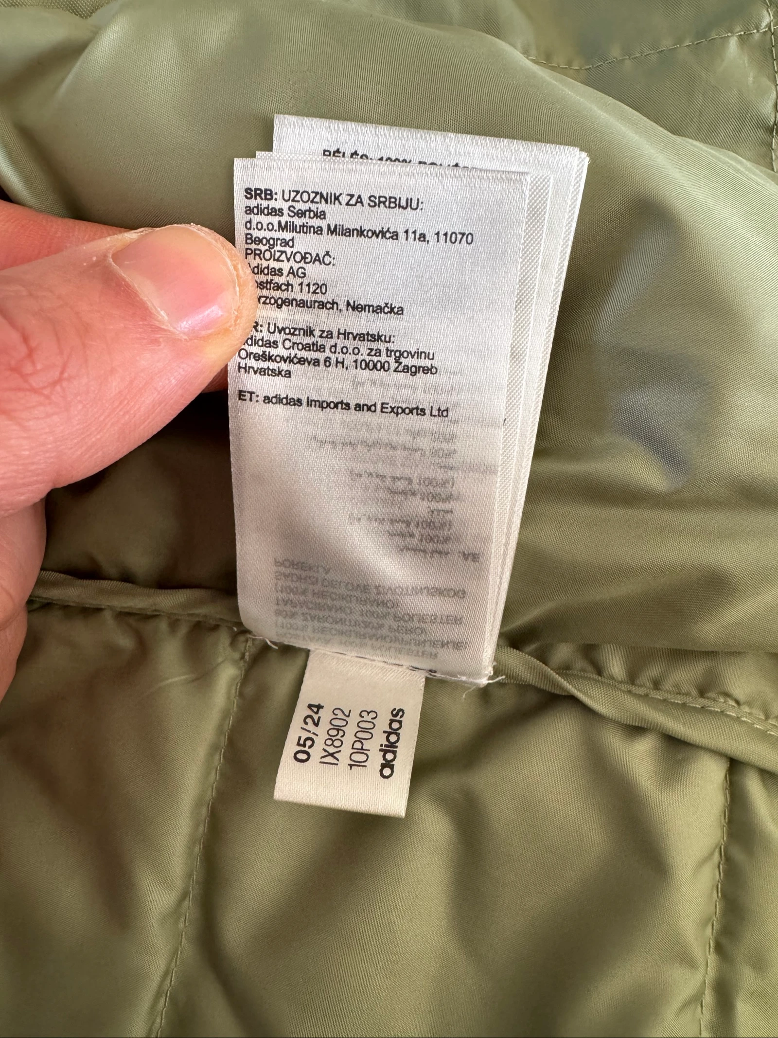 Authentic Adidas Essentials 3 sleeveless puffer jacket new size S – photo 11